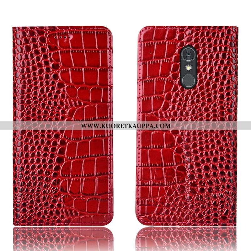 Kuori Lg Q Stylus, Kuoret Lg Q Stylus, Kotelo Lg Q Stylus Suojaus Nahkakuori Sininen Krokotiili