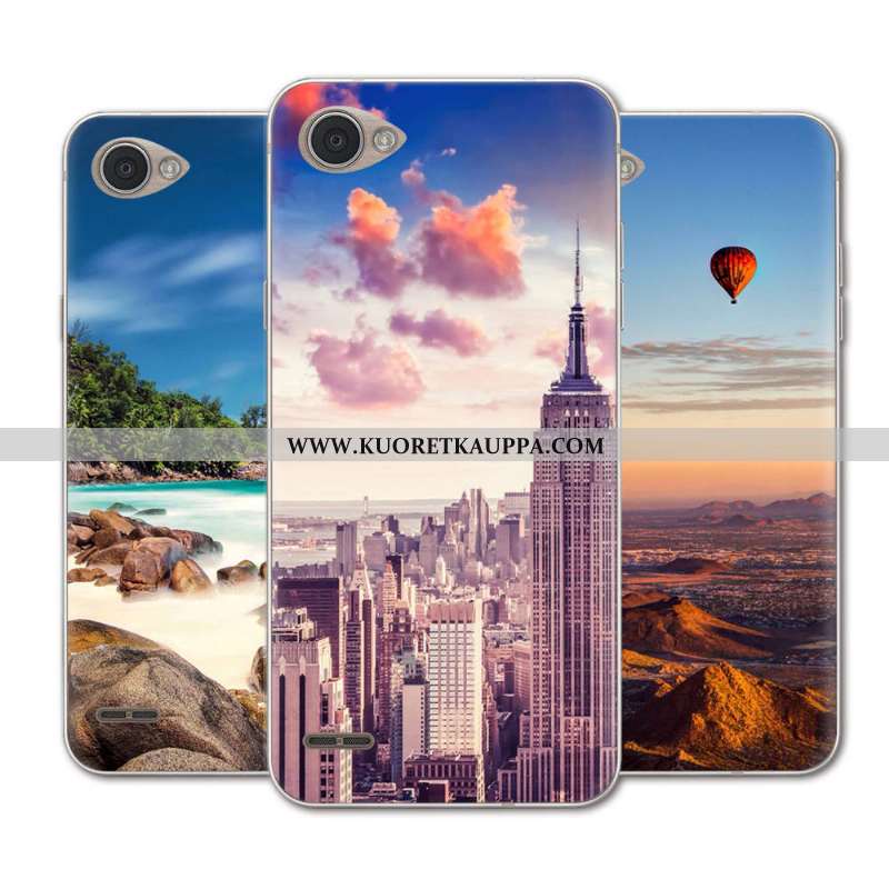 Kuori Lg Q6, Kuoret Lg Q6, Kotelo Lg Q6 Luova Suuntaus Maalaus Maisema Sininen