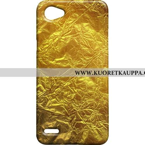 Kuori Lg Q6, Kuoret Lg Q6, Kotelo Lg Q6 Metalli Kukkakuvio Vanha Keltainen Keltaiset