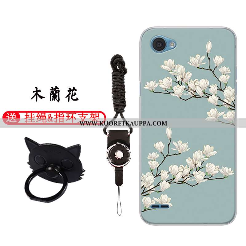 Kuori Lg Q6, Kuoret Lg Q6, Kotelo Lg Q6 Pehmeä Neste Silikoni Puhelimen Murtumaton Sarjakuva Valkoin