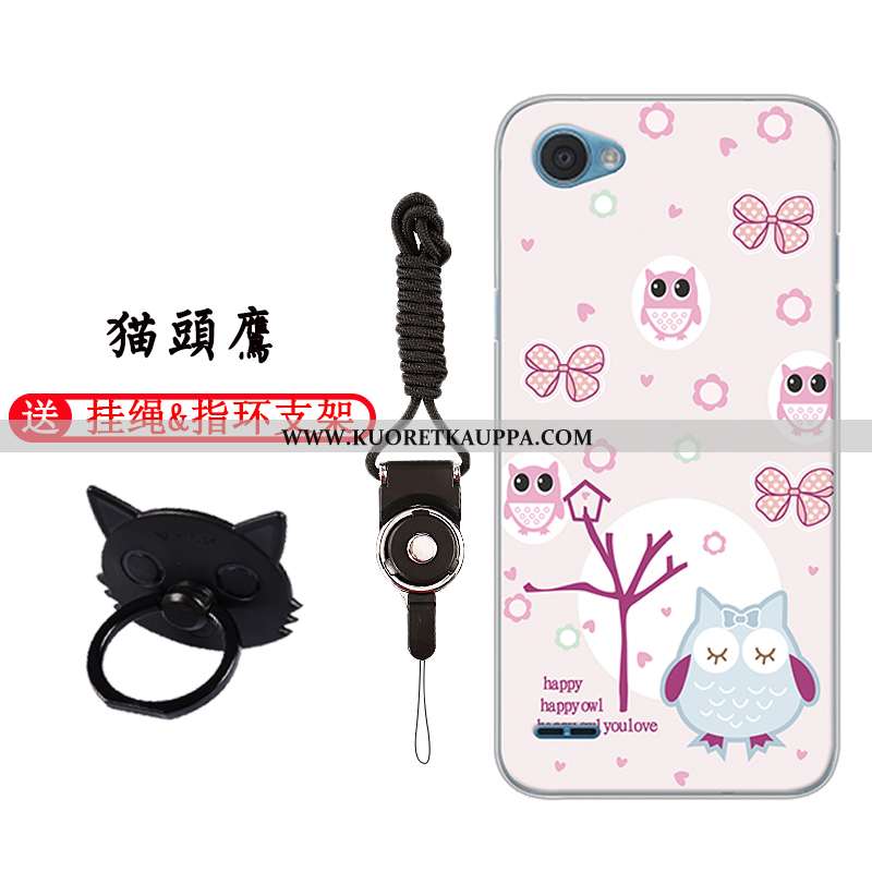 Kuori Lg Q6, Kuoret Lg Q6, Kotelo Lg Q6 Pehmeä Neste Silikoni Puhelimen Murtumaton Sarjakuva Valkoin