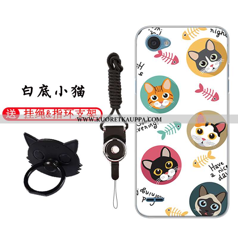 Kuori Lg Q6, Kuoret Lg Q6, Kotelo Lg Q6 Pehmeä Neste Silikoni Puhelimen Murtumaton Sarjakuva Valkoin