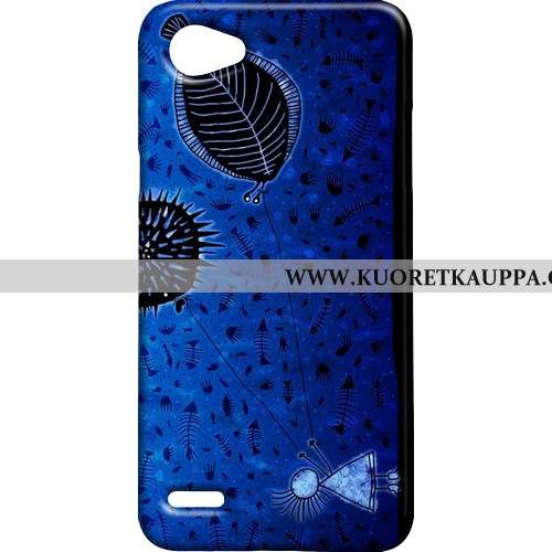 Kuori Lg Q6, Kuoret Lg Q6, Kotelo Lg Q6 Pesty Suede Puhelimen Kova Sininen