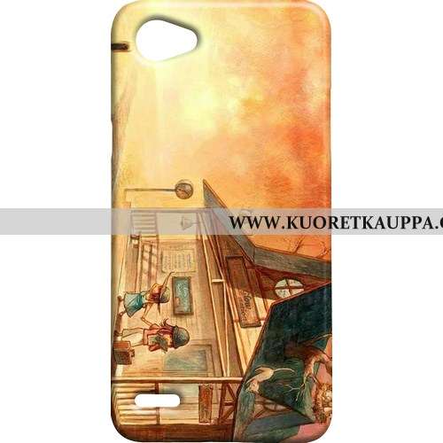 Kuori Lg Q6, Kuoret Lg Q6, Kotelo Lg Q6 Pesty Suede Puhelimen Kova Sininen