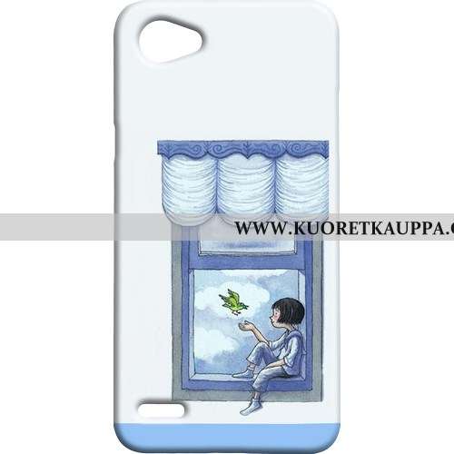 Kuori Lg Q6, Kuoret Lg Q6, Kotelo Lg Q6 Pesty Suede Puhelimen Kova Sininen