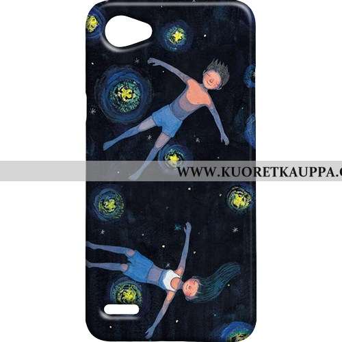 Kuori Lg Q6, Kuoret Lg Q6, Kotelo Lg Q6 Pesty Suede Puhelimen Kova Sininen