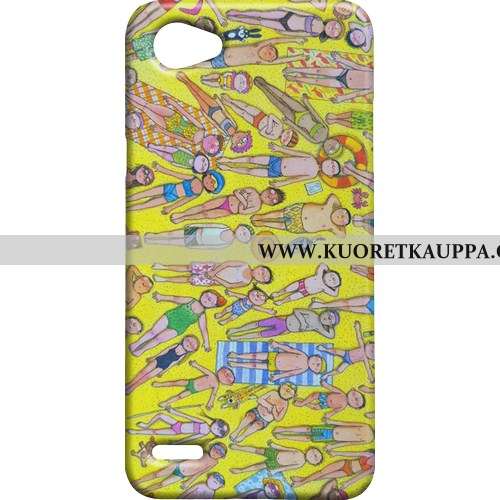 Kuori Lg Q6, Kuoret Lg Q6, Kotelo Lg Q6 Pesty Suede Puhelimen Kova Sininen