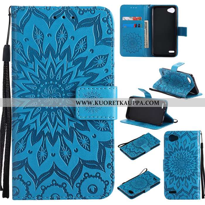 Kuori Lg Q6, Kuoret Lg Q6, Kotelo Lg Q6 Suojaus Nahkakuori Murtumaton Puhelimen Vihreä