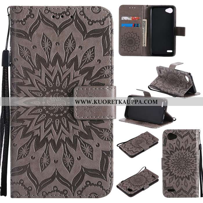 Kuori Lg Q6, Kuoret Lg Q6, Kotelo Lg Q6 Suojaus Nahkakuori Murtumaton Puhelimen Vihreä