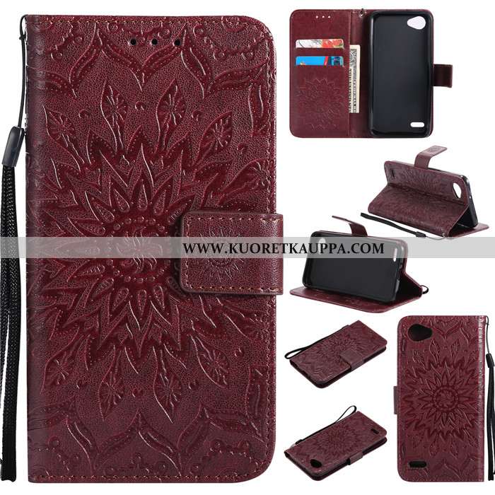 Kuori Lg Q6, Kuoret Lg Q6, Kotelo Lg Q6 Suojaus Nahkakuori Murtumaton Puhelimen Vihreä