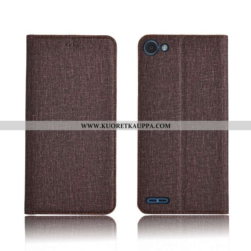 Kuori Lg Q6, Kuoret Lg Q6, Kotelo Lg Q6 Suojaus Pellava Uusi Musta Silikoni Mustat