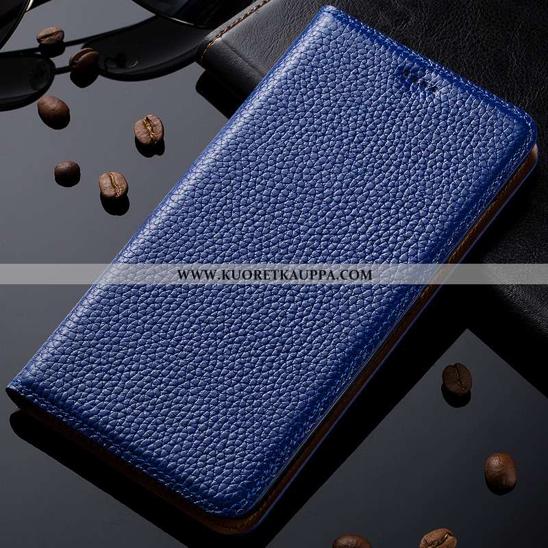 Kuori Lg Q7, Kuoret Lg Q7, Kotelo Lg Q7 Nahkakuori Aito Nahka Vanha Puhelimen Sininen