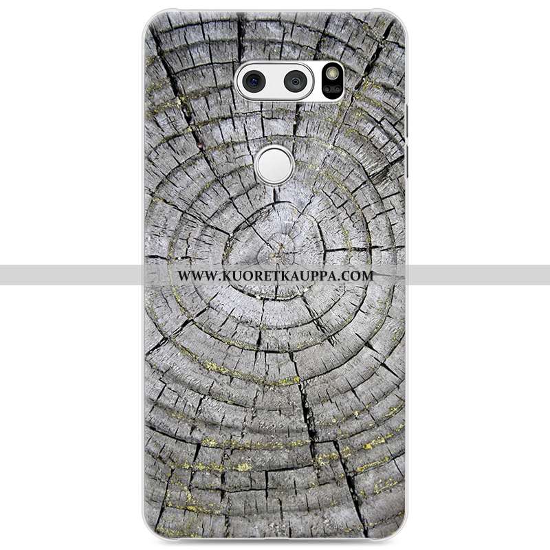 Kuori Lg V30, Kuoret Lg V30, Kotelo Lg V30 Luova Puu Persoonallisuus Kova Harmaa