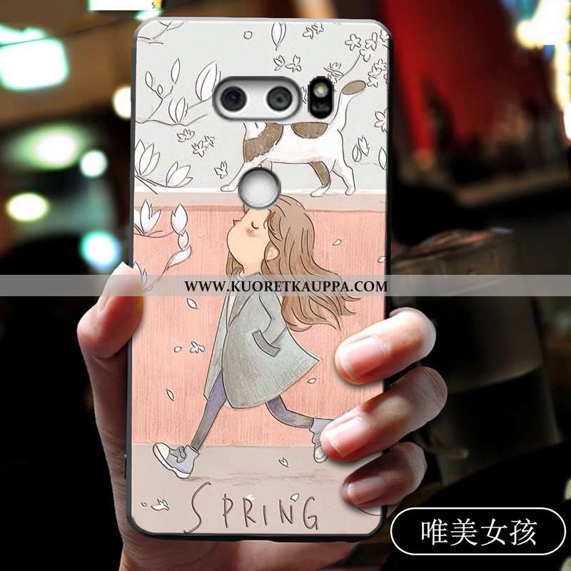 Kuori Lg V30, Kuoret Lg V30, Kotelo Lg V30 Pehmeä Neste Silikoni Sininen Suojaus