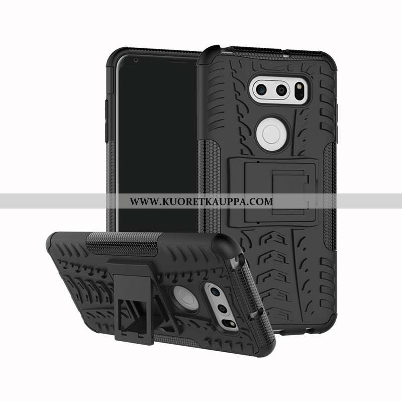 Kuori Lg V30, Kuoret Lg V30, Kotelo Lg V30 Silikoni Suojaus Tuki Mustat