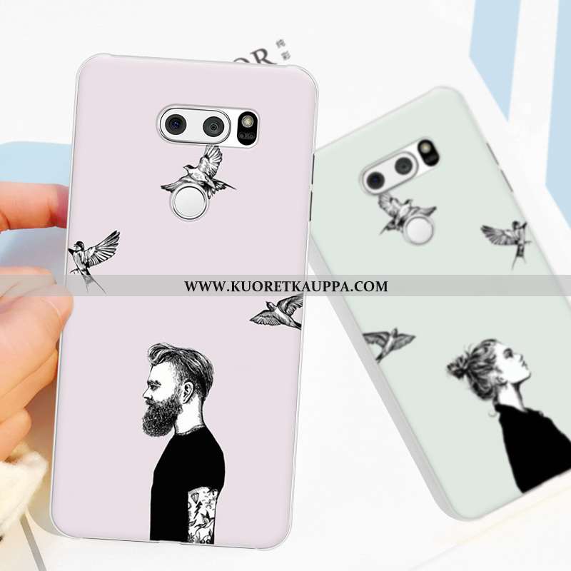 Kuori Lg V30, Kuoret Lg V30, Kotelo Lg V30 Suojaus Luova Kova Jauhe Rakastunut Pinkki