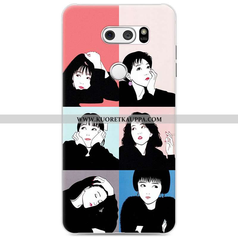 Kuori Lg V30, Kuoret Lg V30, Kotelo Lg V30 Suojaus Luova Kova Jauhe Rakastunut Pinkki