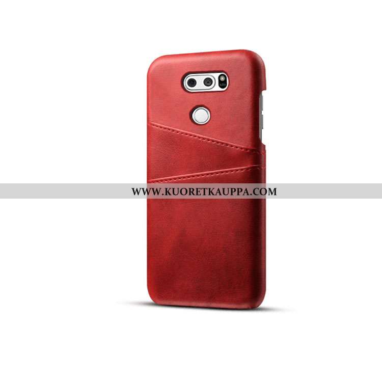Kuori Lg V30, Kuoret Lg V30, Kotelo Lg V30 Suojaus Nahka Puhelimen Punainen
