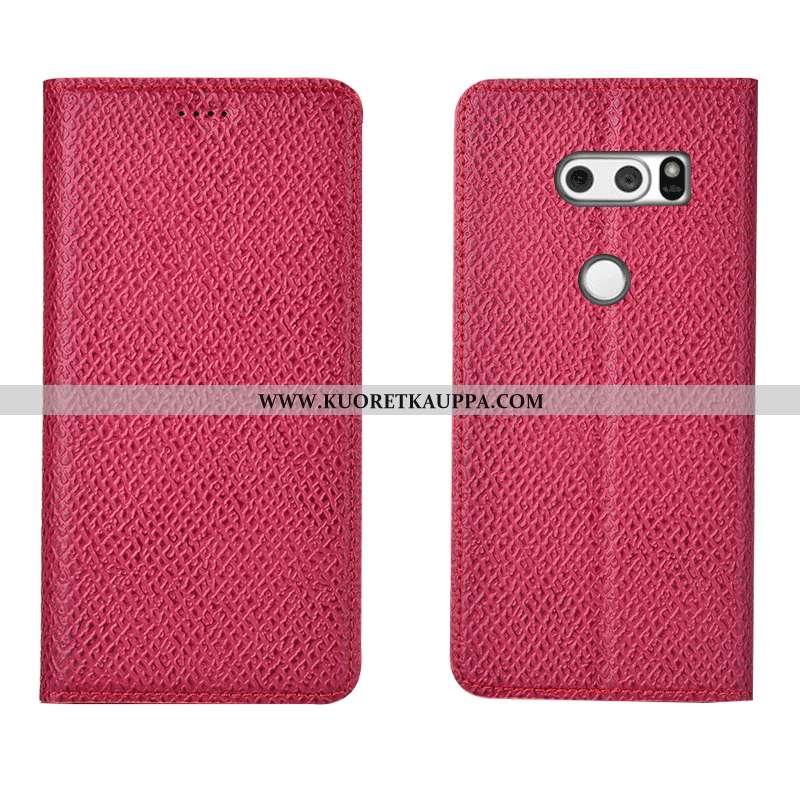 Kuori Lg V30, Kuoret Lg V30, Kotelo Lg V30 Suojaus Nahkakuori Tummansiniset