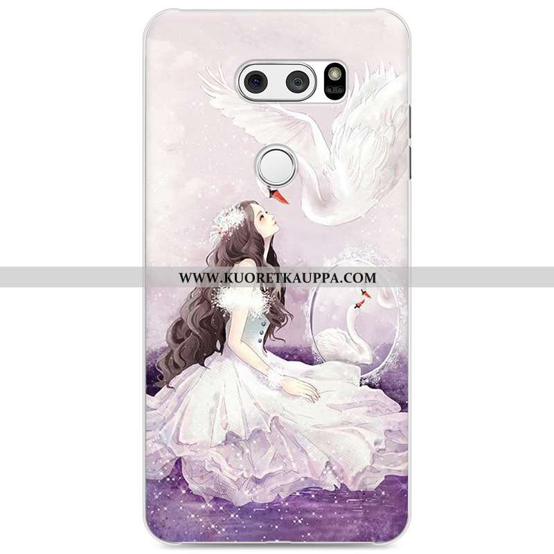 Kuori Lg V30, Kuoret Lg V30, Kotelo Lg V30 Suojaus Persoonallisuus Puhelimen Sarjakuva Harmaa