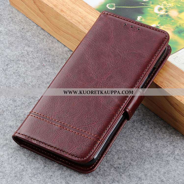 Kuori Moto E6 Plus, Kuoret Moto E6 Plus, Kotelo Moto E6 Plus Nahkakuori Kukkakuvio Suojaus Yksinkert