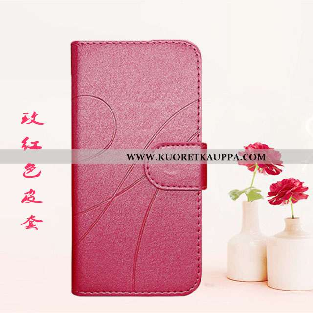 Kuori Moto E6 Plus, Kuoret Moto E6 Plus, Kotelo Moto E6 Plus Nahkakuori Suojaus Puhelimen Sininen