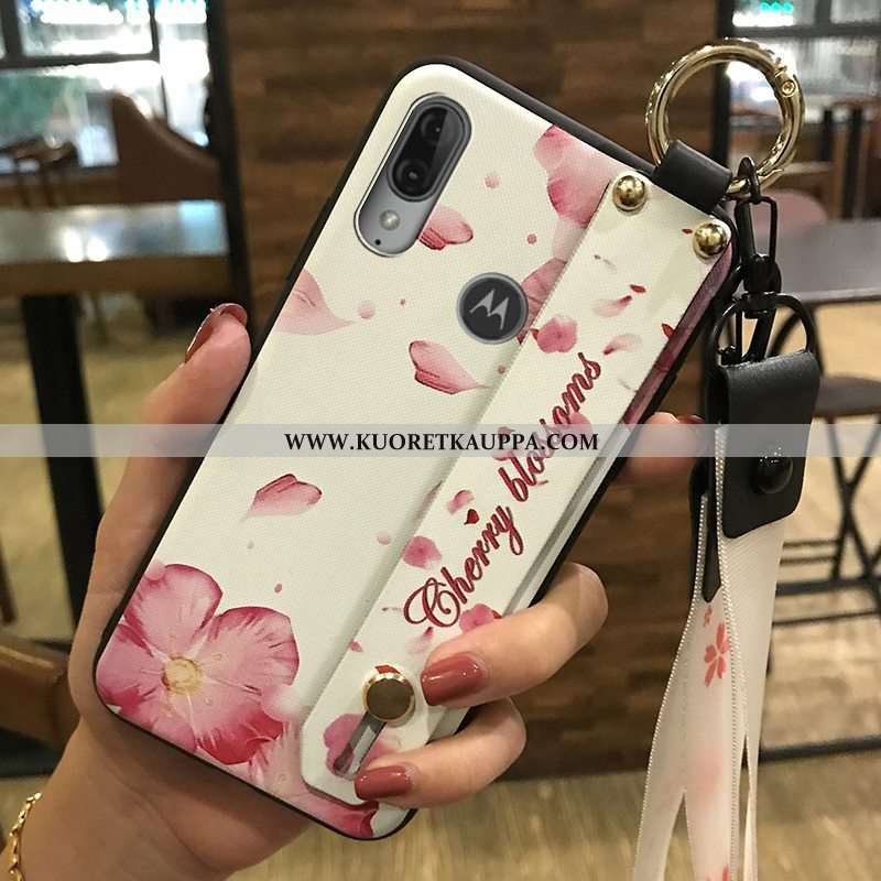 Kuori Moto E6 Plus, Kuoret Moto E6 Plus, Kotelo Moto E6 Plus Ripustettavat Koristeet Luova Tuki Kukk