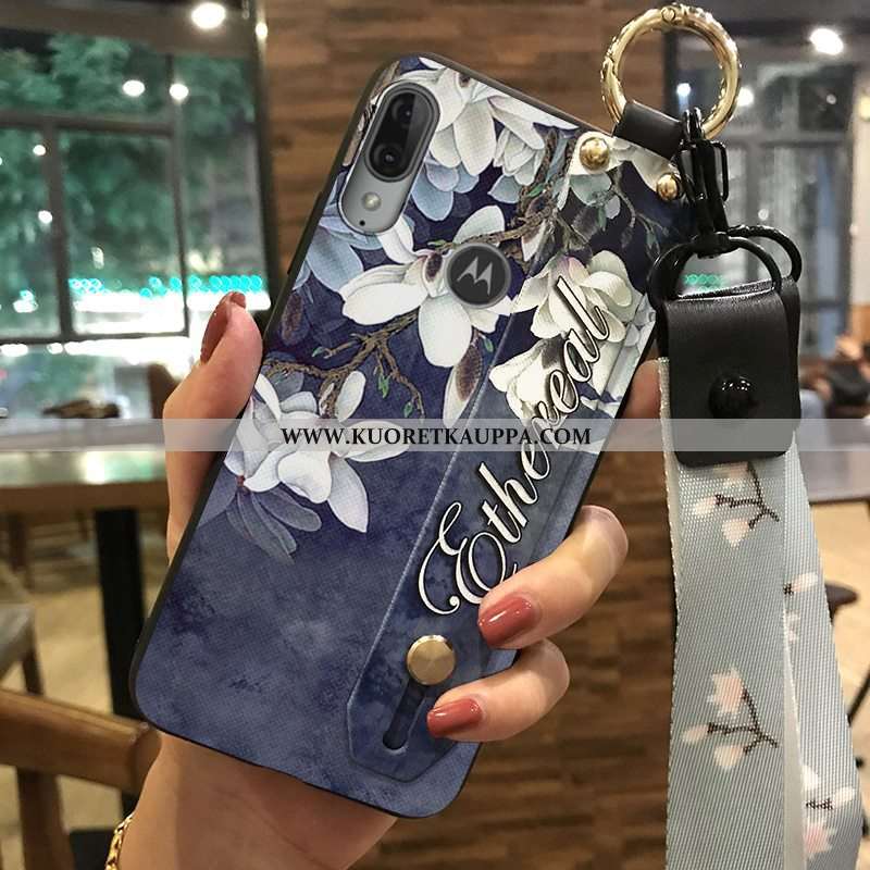 Kuori Moto E6 Plus, Kuoret Moto E6 Plus, Kotelo Moto E6 Plus Ripustettavat Koristeet Luova Tuki Kukk