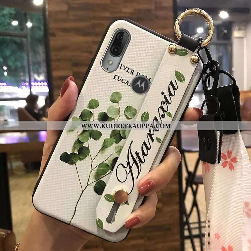 Kuori Moto E6 Plus, Kuoret Moto E6 Plus, Kotelo Moto E6 Plus Ripustettavat Koristeet Luova Tuki Kukk