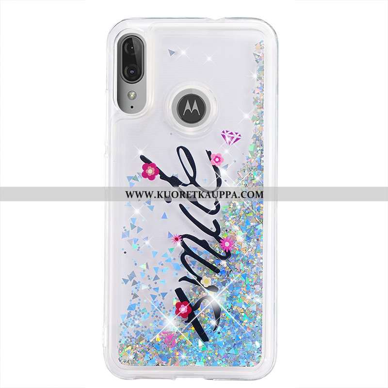 Kuori Moto E6 Plus, Kuoret Moto E6 Plus, Kotelo Moto E6 Plus Sarjakuva Murtumaton Kulta Juoksuhiekka