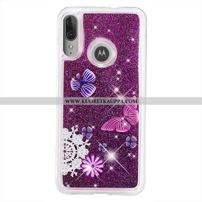 Kuori Moto E6 Plus, Kuoret Moto E6 Plus, Kotelo Moto E6 Plus Sarjakuva Murtumaton Kulta Juoksuhiekka