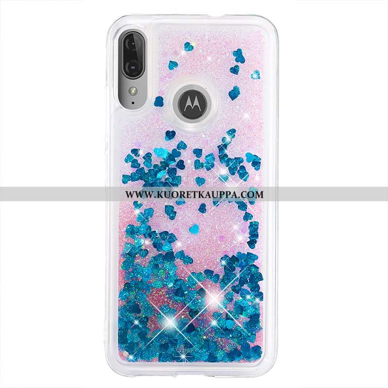 Kuori Moto E6 Plus, Kuoret Moto E6 Plus, Kotelo Moto E6 Plus Sarjakuva Murtumaton Kulta Juoksuhiekka