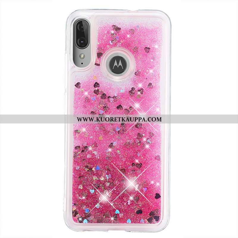 Kuori Moto E6 Plus, Kuoret Moto E6 Plus, Kotelo Moto E6 Plus Sarjakuva Murtumaton Kulta Juoksuhiekka