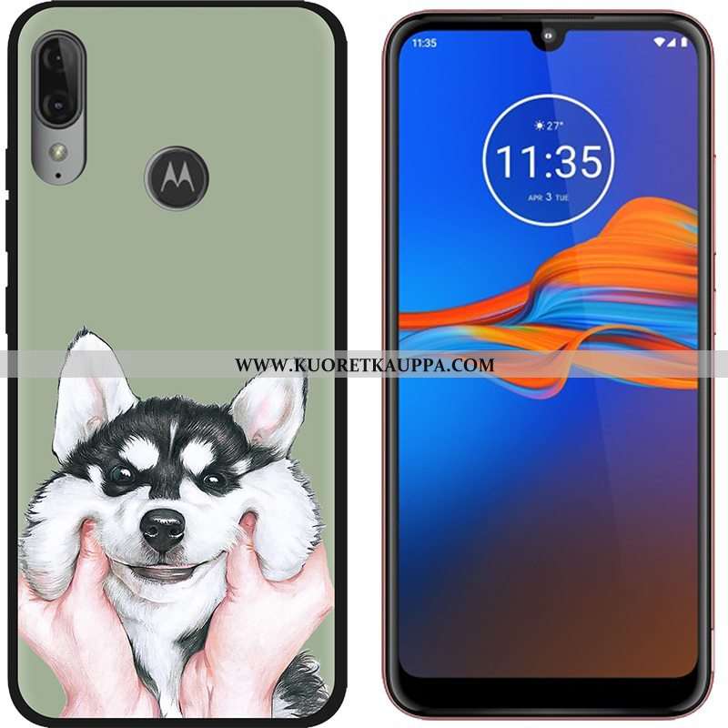 Kuori Moto E6 Plus, Kuoret Moto E6 Plus, Kotelo Moto E6 Plus Sarjakuva Suuntaus Musta Puhelimen Viol
