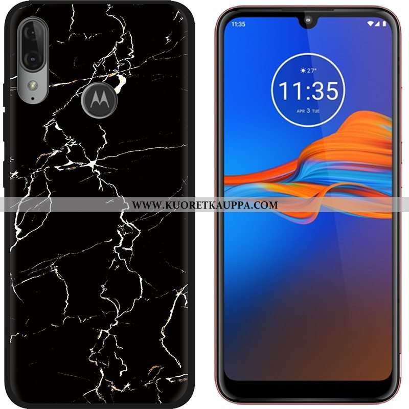 Kuori Moto E6 Plus, Kuoret Moto E6 Plus, Kotelo Moto E6 Plus Sarjakuva Suuntaus Musta Puhelimen Viol
