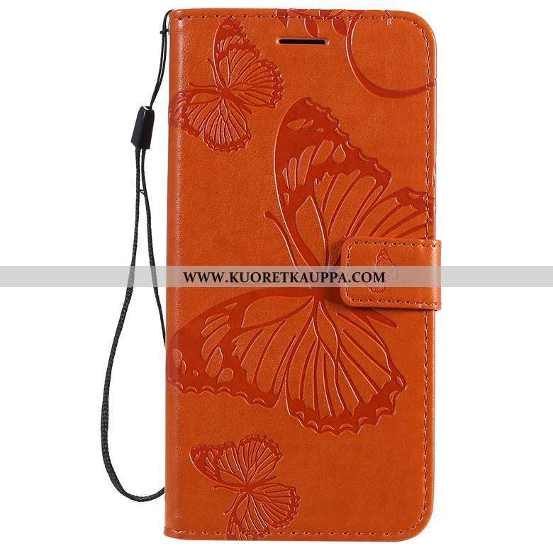 Kuori Moto E6 Plus, Kuoret Moto E6 Plus, Kotelo Moto E6 Plus Silikoni Suojaus Punainen Nahkakuori Pe