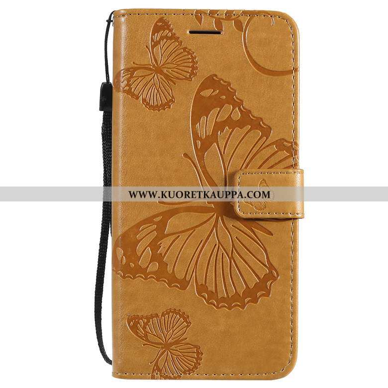 Kuori Moto E6 Plus, Kuoret Moto E6 Plus, Kotelo Moto E6 Plus Silikoni Suojaus Punainen Nahkakuori Pe