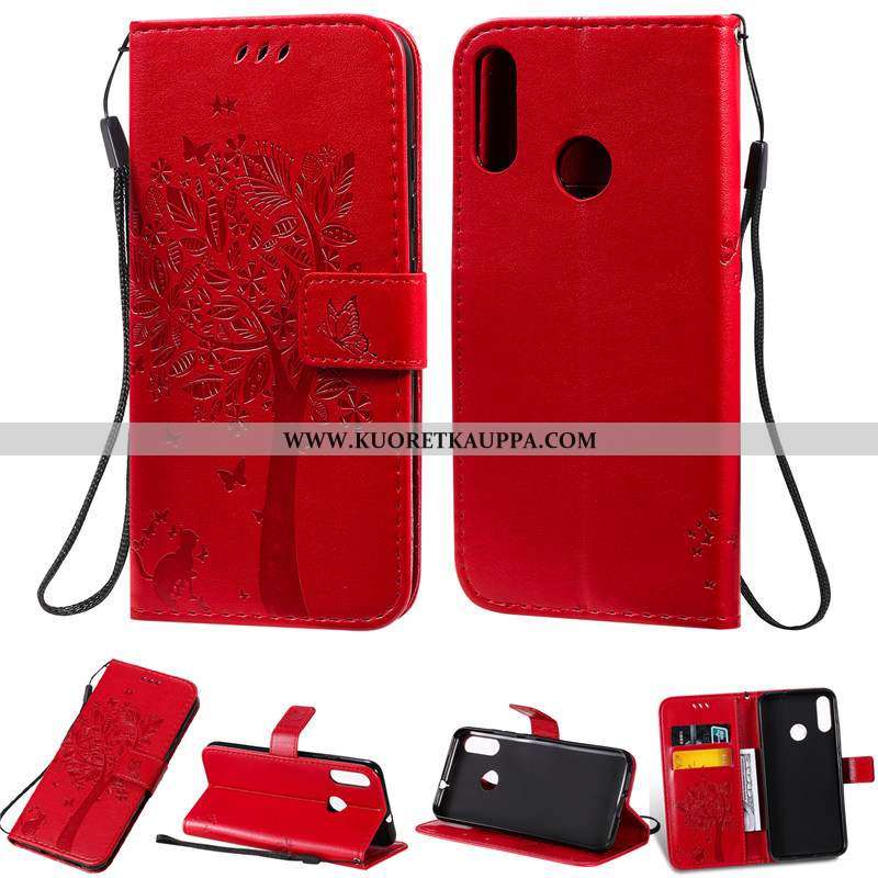 Kuori Moto E6 Plus, Kuoret Moto E6 Plus, Kotelo Moto E6 Plus Suojaus Nahkakuori Jauhe Kortti Pinkki