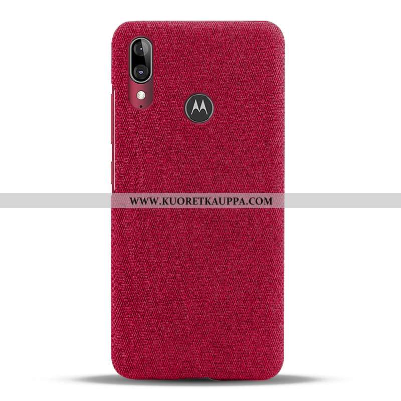 Kuori Moto E6 Plus, Kuoret Moto E6 Plus, Kotelo Moto E6 Plus Valo Suojaus Valo Punainen
