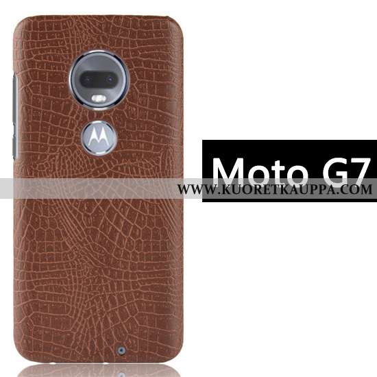 Kuori Moto G7, Kuoret Moto G7, Kotelo Moto G7 Kukkakuvio Luova Musta Puhelimen Liiketoiminta Mustat