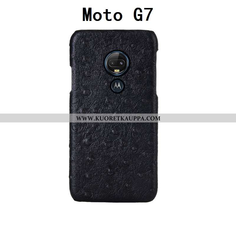 Kuori Moto G7, Kuoret Moto G7, Kotelo Moto G7 Kukkakuvio Suojaus Ylellisyys Takakansi Mustat