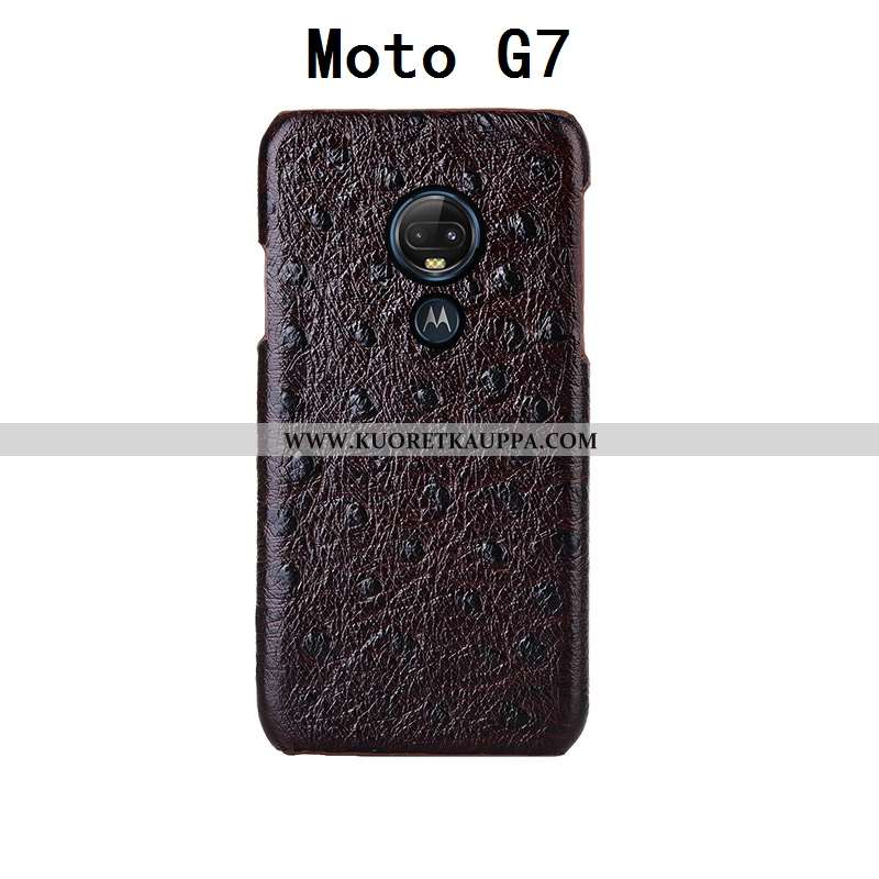 Kuori Moto G7, Kuoret Moto G7, Kotelo Moto G7 Kukkakuvio Suojaus Ylellisyys Takakansi Mustat