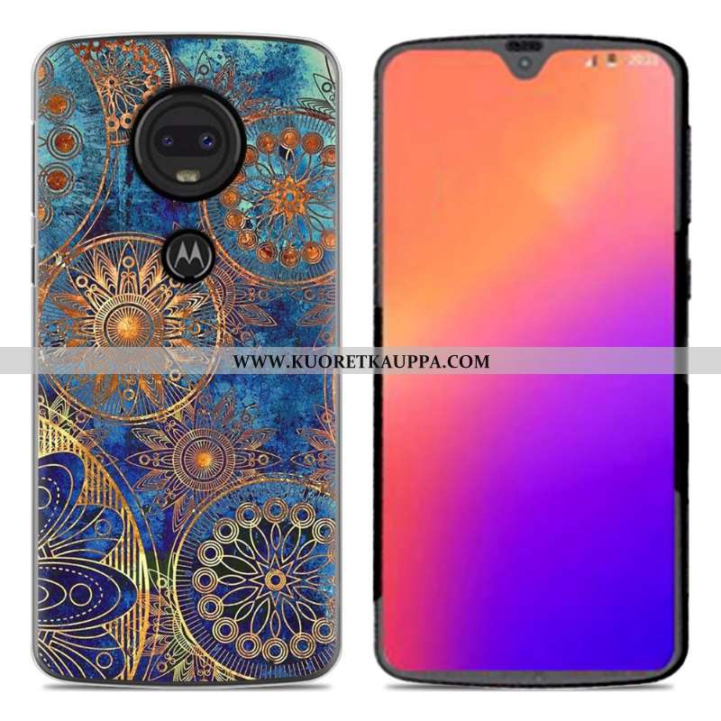 Kuori Moto G7, Kuoret Moto G7, Kotelo Moto G7 Luova Sarjakuva Uusi Pehmeä Neste Pinkki