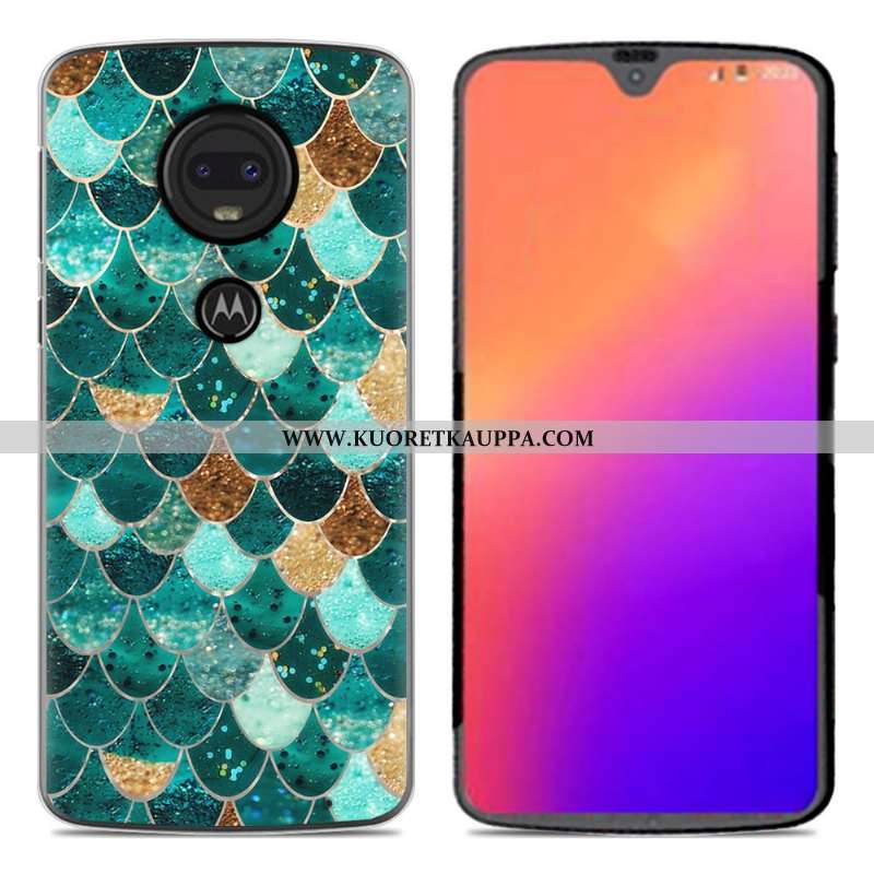Kuori Moto G7, Kuoret Moto G7, Kotelo Moto G7 Luova Sarjakuva Uusi Pehmeä Neste Pinkki