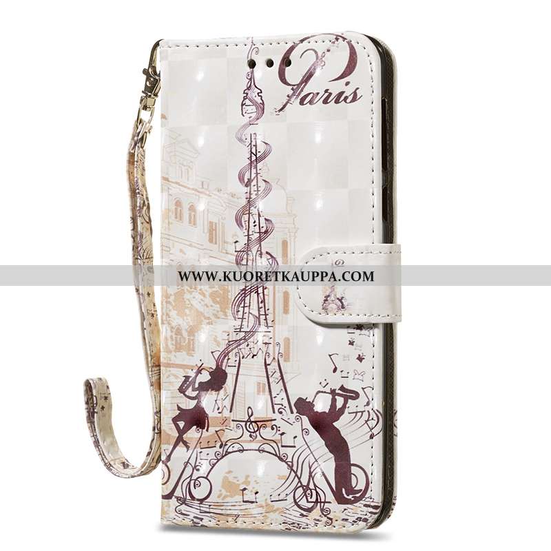 Kuori Moto G7, Kuoret Moto G7, Kotelo Moto G7 Nahkakuori Ripustettavat Koristeet Sininen Simpukka Pe