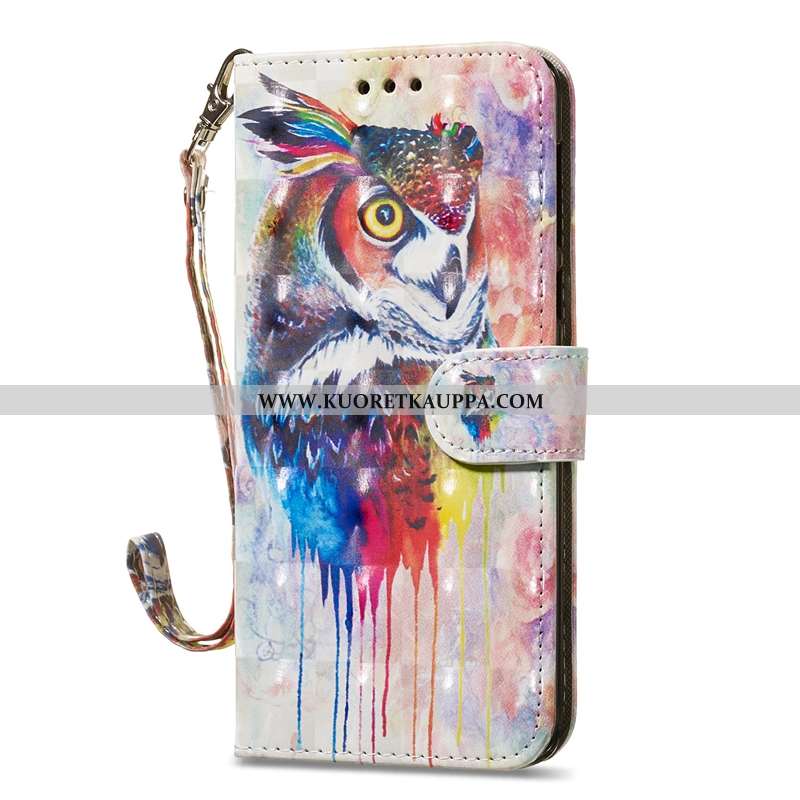 Kuori Moto G7, Kuoret Moto G7, Kotelo Moto G7 Nahkakuori Ripustettavat Koristeet Sininen Simpukka Pe