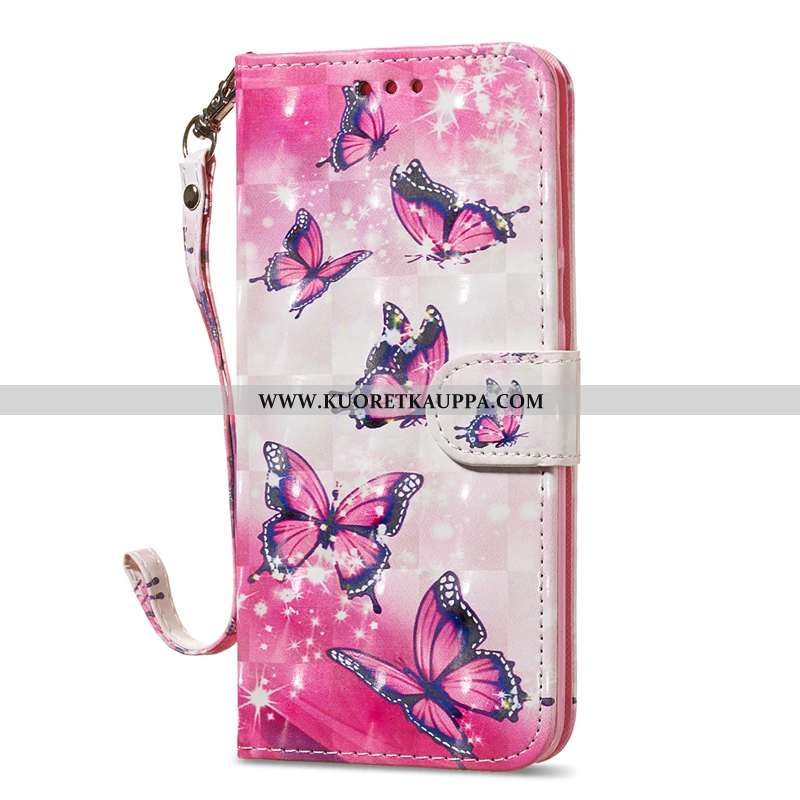 Kuori Moto G7, Kuoret Moto G7, Kotelo Moto G7 Nahkakuori Ripustettavat Koristeet Sininen Simpukka Pe