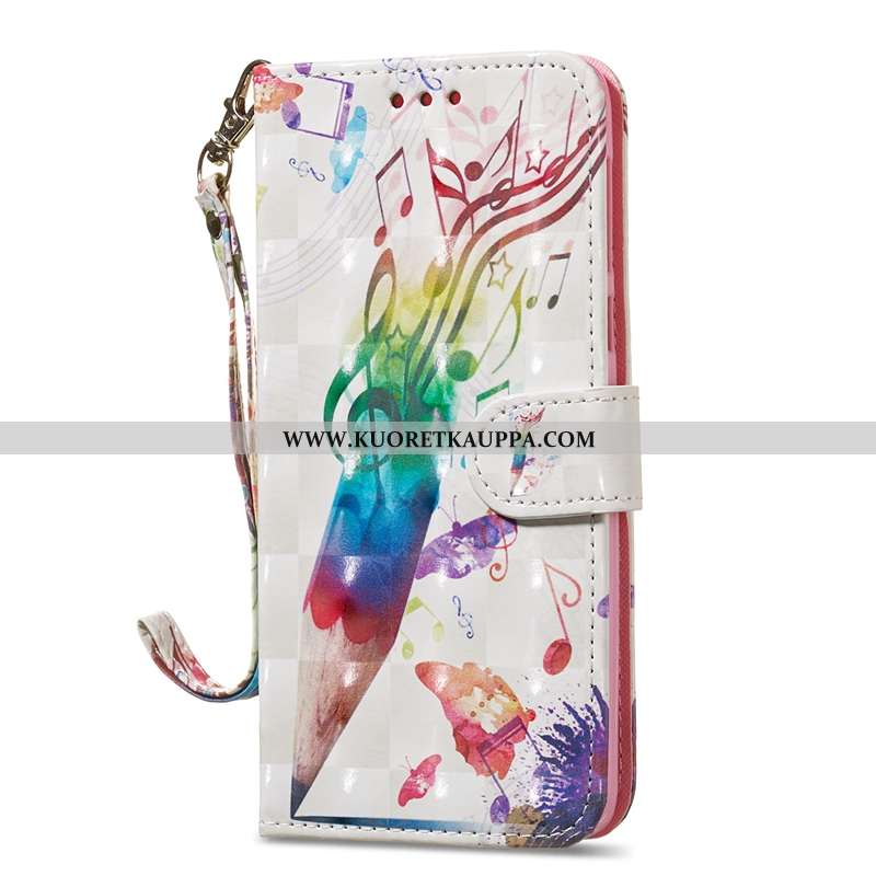 Kuori Moto G7, Kuoret Moto G7, Kotelo Moto G7 Nahkakuori Ripustettavat Koristeet Sininen Simpukka Pe