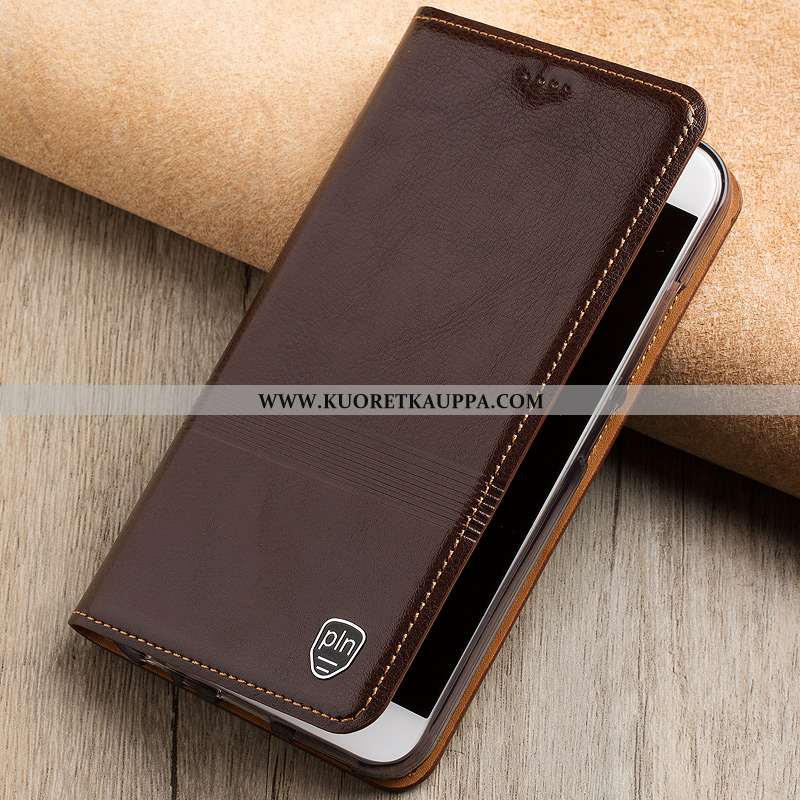 Kuori Moto G7, Kuoret Moto G7, Kotelo Moto G7 Suojaus Nahkakuori Punainen