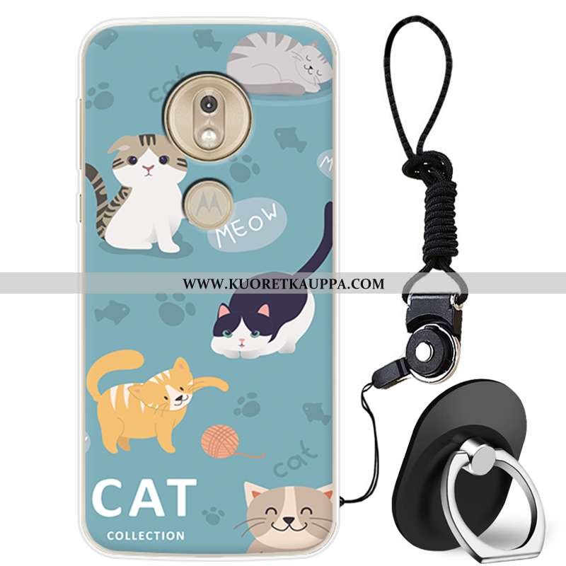 Kuori Moto G7 Play, Kuoret Moto G7 Play, Kotelo Moto G7 Play Ihana Silikoni Puhelimen Jauhe Pinkki